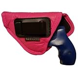 IWB Woman Pink Revolver Holster - Houston - ECO Leather Concealed Carry Soft | Suede Interior for Maximum Protection Fits: Any 38 J Frames | S&W Revolvers | Charter Arms | Rossi 38 | Taurus BG LCR.