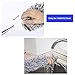 Microfiber Duster with Extension Pole(Stainless Steel), Extra Long 100 inches, with Bendable Head, Hand Duster for Cleaning High Ceiling Fan, Interior Roof, Cobweb, Gap Dust- Wet or Dry Use