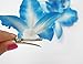 Dreamlily Hawaiian Orchid Flower Hair Clip Hair pins for Beach Party BC14 (Blue)