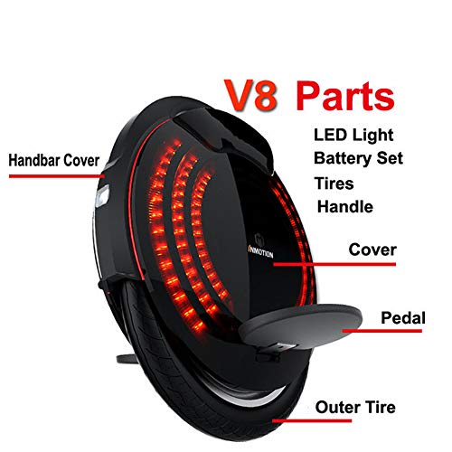 InMotion Original V8 Led Light Cover V8 Self Balancing Scooter Led Light Protective Cover Accessories Two Pieces