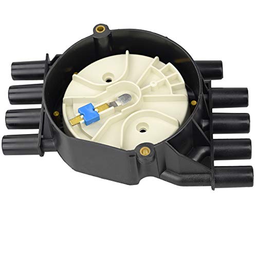 Motovecor Ignition Distributor Cap Brass Terminals Distributor Set and Rotor Kit for Chevrolet GMC Cadillac Vortec V8 5.0l 5.7l 7.4l Compatible Part Number DR474 DR331