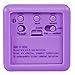 Equity by La Crosse 70904 Soft Purple Cube LCD Alarm Clock