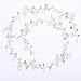 Yean Wedding Hair Vine Long Bridal Headband Hair Accessories for Bride and Bridesmaid (100cm / 39.3inches) (Rose Gold)