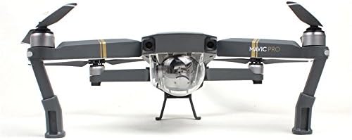 Landing Gear Leg Height Extender Kit Riser Set Stabilizers with Protection Pad for mavic pro DJI (grey)