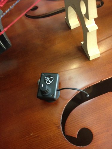 CELLO PICKUP, with FLEXIBLE MICRO-GOOSE NECK by Myers Pickups ~ See it in ACTION! Copy and paste: myerspickups.com. All Cello Pickups include our NEW "ARC" Adjustable Ratchet Clip with Rubber Pads!!!