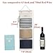 YOUOR Linen Cotton Fabric Wall Door Closet Hanging Storage Bag 3 Pockets Over The Door Organizer (Navy Blue)