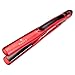 Wazor Professional Ionic Hair Straightener 1 Inch 2 in 1 Ceramic Tourmaline Plates with Temp Settings and Auto Shutoff Red