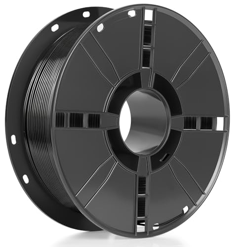 Filamento de Impressão 3D PLA (Preto), Filamento Impressora 3D, Filamento Brilhante para Impressora 3D 1Kg, Seda 1.75 mm Filamentos 3D Brilhantes, Adequado para Maioria Das Impressoras 3d