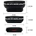 ETvalley Universal Phone Camera Lens Kit for Apple Samsung Smartphones Super Wide Angle Lens 0.45X, Universal Lens Clip Self timer with Buetooth, Wireless Remote Camera