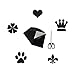 Dragang 12 Pieces Black Adhesive Back Felt Sheets Fabric Sticky Back Sheets, 8.3 by 11.8