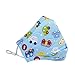 3-Pack PM 2.5 Children Cartoon Face Mouth Mask Muffle with Fliter Respirator Comfy Reuseable Dustproof Antibacterial Mouth Cover Warm Windproof Face Protective Guaze Mask