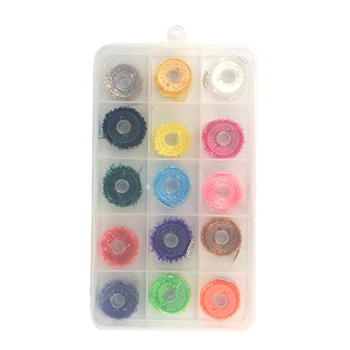 image for Riverruns Crystal Tinsel Chenille Thread Flash Cactus Chenille Fly Tyi