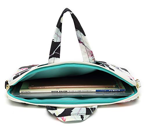 image for Canvaslove Lotus Pattern 15 inch Waterproof Laptop Shoulder Messenger 