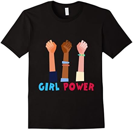 Men's Girl Power Great Feminist T-Shirt Large Black