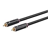 Monoprice Onix Series Digital Coaxial Audio/Video RCA Subwoofer CL2 Rated Cable, RG-6/U 75-ohm 3ft