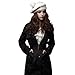 Hee grand Women Winter Faux Fur Coat Winter Coats for Women Warm Parka Jackets for Women Hood Jacket Black S 4-6