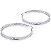 Jstyle Stainless Steel Womens Hoop Earrings Cubic Zirconia Earrings for Teen Girls