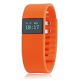 Orange Bluetooth Smartband Smart Watch Wristband Wrist Band Wrap with Pedometer for Android IOS