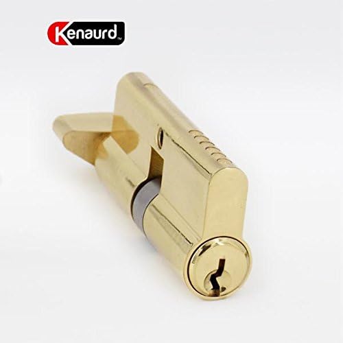 Profile Cylinder – Single Sided – Thumb Turn – Gold Finish – SC1 Keyway (70mm)