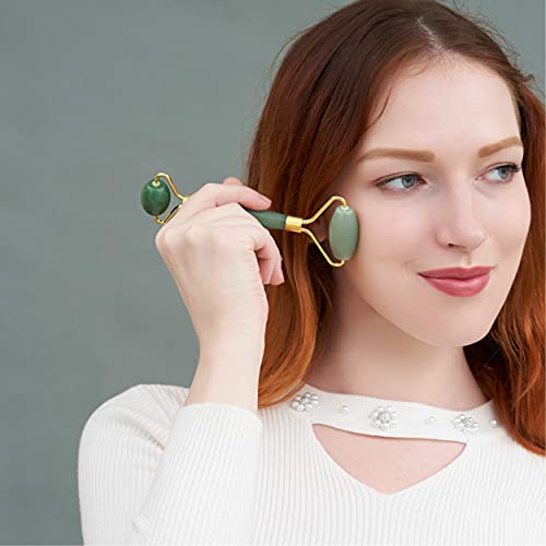 ETHONS Jade Roller & Gua Sha 2 in 1 For Face Premium Construction