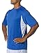 A4 Men’s Cooling Performance Color Block Short Sleeve Crew, Royal/White, Large