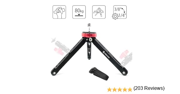 Moman Tripode de Mesa para Camara Reflex, Mini Tripode dslr con ...