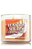 Bath & Body Works Home Pumpkin Spiced Cheesecake Scented 3 Wick 14.5 Oz Candle