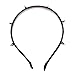 TOOGOO(R) New Fashion Faux Leather Headband Spike Rivets Studded Band Party Punk Hair Band Hair clips Clip Hot (Black)