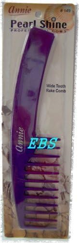 AnniePearl Shine Combs Wide Rake Asst Color Purple
