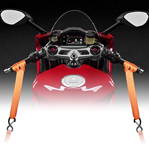 JCHL Soft Loops Tie Down Straps (4pk) 12,000lbs Max Strength 18"X1.7" Heavy Duty Motorcycle Tie Downs for use with Ratchet Strap - Secure Trailering of Motorcycles, Kayak, Jeep, ATV, UTV - Thumbnail 7