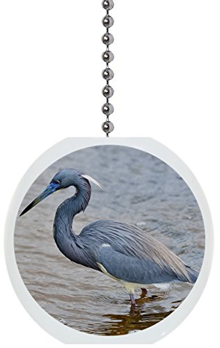 Heron Solid Ceramic Fan Pull