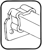 GO-EZ Concealed Undermount Slide rear socket (sold as a pair)