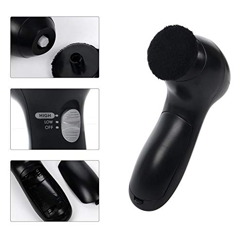 WinnerEco Shoe Polisher 2 Speeds Adjustable Auto Electric Shoe Brush Shine Polisher+4 Brush Heads