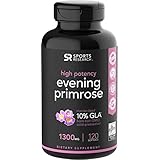 Evening Primrose Oil (1300mg) 120 Liquid Softgels, Cold-Pressed with No fillers or Artificial Ingredients; Non-GMO &amp; Gluten Free, Made in the USA