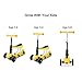 Toddler Scooter Micro Mini Kick Scooter with Removable Seat, LED Flashing Wheels and Adjustable Handlebar for Children Boys Girls Age 1-7 (Yellow)