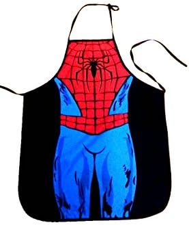 Spiderman V 3.0! Thicker, More Luxurious. Flirty Hot Cute Cooking Apron for Kitchen &amp; BBQ. Lovely Funny &amp; Fashion With Anime Cartoon. A Great Novelty Gifts For Men and Women. (Spiderman)
