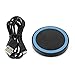 Qi Wireless Charger, GMYLE Mini Qi Charging Pad for Samsung Galaxy S7 / S6 / Edge / Plus, Note 5, Nexus and all Qi-Enabled Devices - Black / Blue