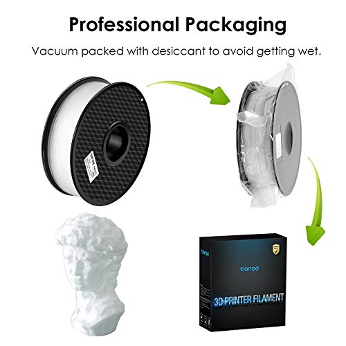 TIANSE-Filamento-de-Seda-de-la-Impresora-3D175mm-1KG-22LBSSpool-Filament-for-3D-PrintingPrecisin-Dimensional-003-mmSin-Enredos-y-Sin-Bloqueo-Blanco