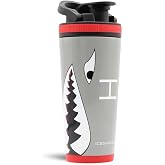 Ice Shaker Insulated Stainless Steel Shaker Bottle | 26oz, Warthog | Cold for 30+ Hours | Insulated Cup with Twist-on Agitator | Odor-Free Bottle for Protein Shakes, Water, Smoothies, Cocktails