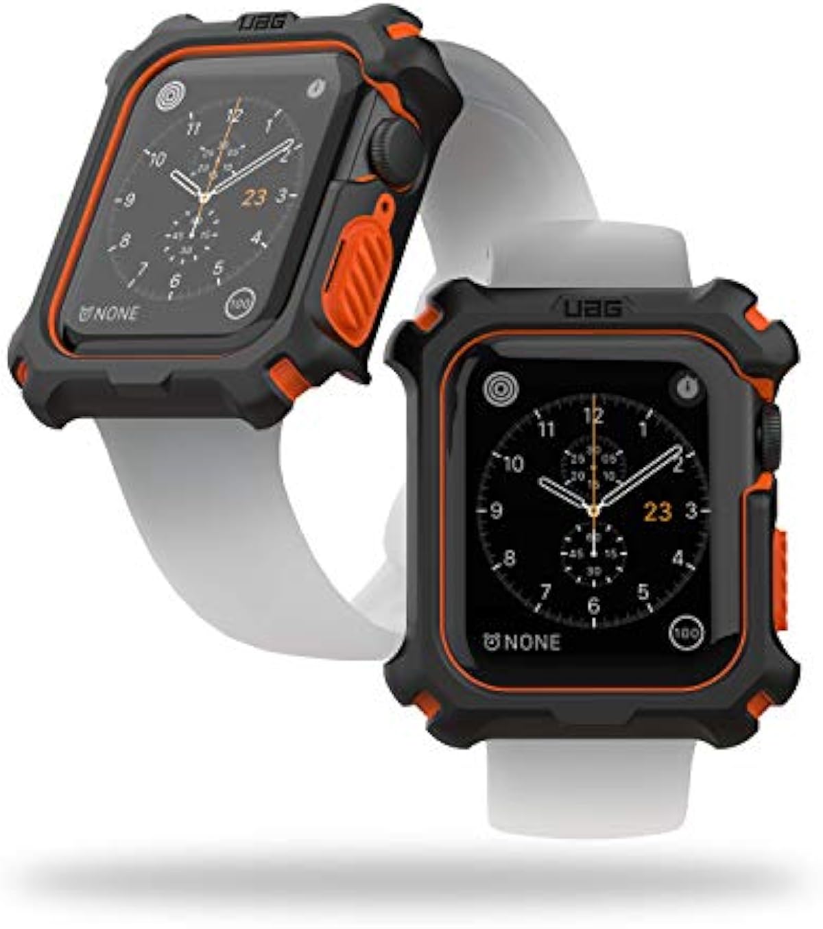 URBAN ARMOR GEAR UAG Compatible Apple Watch Case 44mm, iWatch Series 6/5/4  \u0026 Watch SE, Rugged Protective Bumper Case, Black/Orange -  canadianbestseller.com