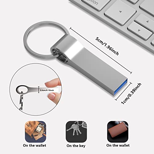64GB USB Flash Drive|High Speed USB 3.0 Flash Drive, Waterproof Large Data Storage USB Memory Stick | Portable Jump Drive Pen Drive Come with Keychain,Thumb Drive