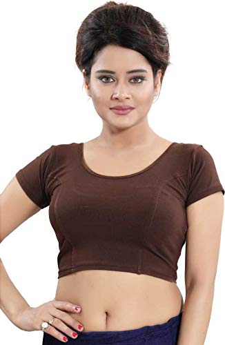cotton stretchable saree blouse for women