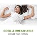 Cosy House Collection Premium Rayon Derived from Bamboo Pillowcase Set of 2 - Ultra Soft, Cooling & Breathable Bedding (Standard/Queen, White)