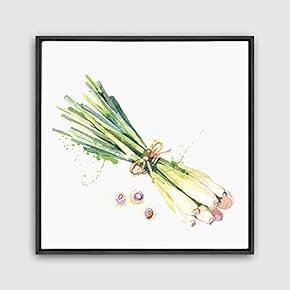 Framed Canvas Wall Art Vegetables Theme Design Canvas Prints Home Artwork Decoration for Living Room,Bedroom - 16x16 inches
