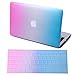 HDE Plastic Hard Shell Case and Keyboard Cover for MacBook Air 11 Inch (Models: A1370/A1465), Rainbow