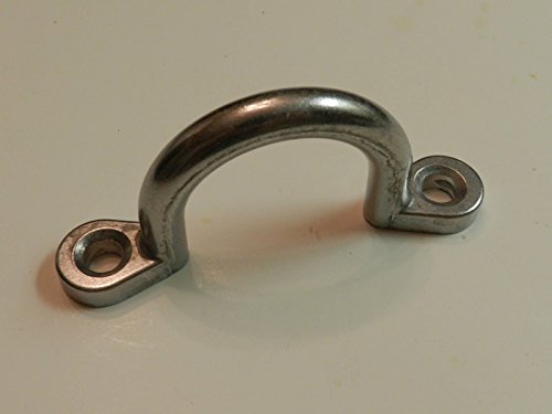 (KS) Set of 2pc 2" I.D. Trailer Tie Loop Aluminum Bolt-On Lashing Rope Tie Down Ring Horse - 4" Hole to Hole