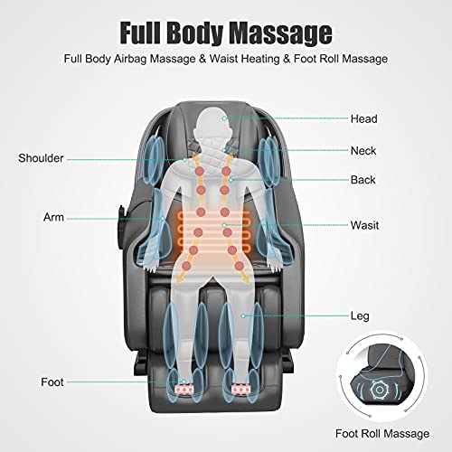 Real Relax Massage Chair, Zero Gravity SL Track Massage Chair, Full