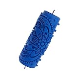 TOOGOO(R) 15cm Flower Knurled Relief Paint Roller Wallpaper Tool for DIY Wall Shaping