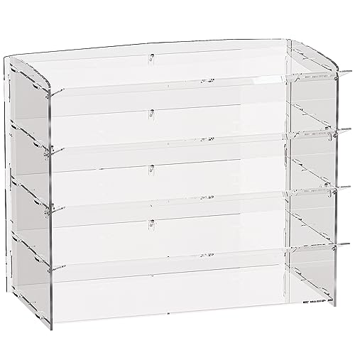 Luobao Acrylic Bakery Display Case,Acrylic Pastry Case,Donut Cabinet,Countertop Cases For Bakery, Deli