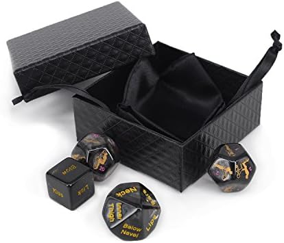 2018 New Upscale Dice Game Packaged Beautifully to Make the Perfect Couples' Gift! - Black